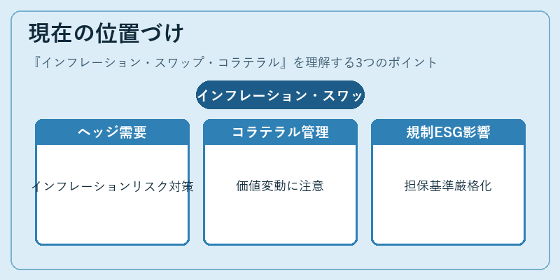 現在の位置づけ（インフレーション・スワップ・コラテラル）の図解