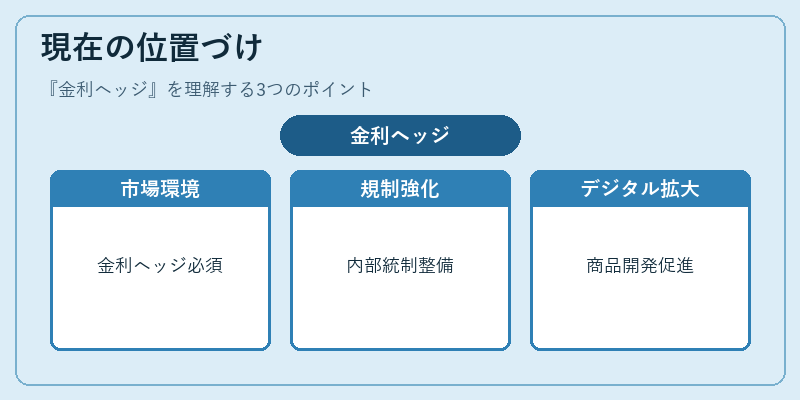 現在の位置づけ（金利ヘッジ）の図解