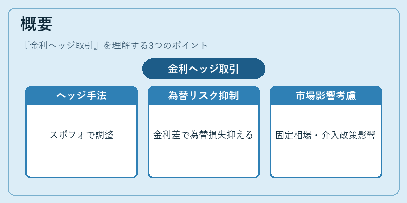 概要（金利ヘッジ取引）の図解