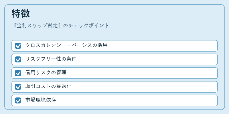 特徴（金利スワップ裁定）の図解
