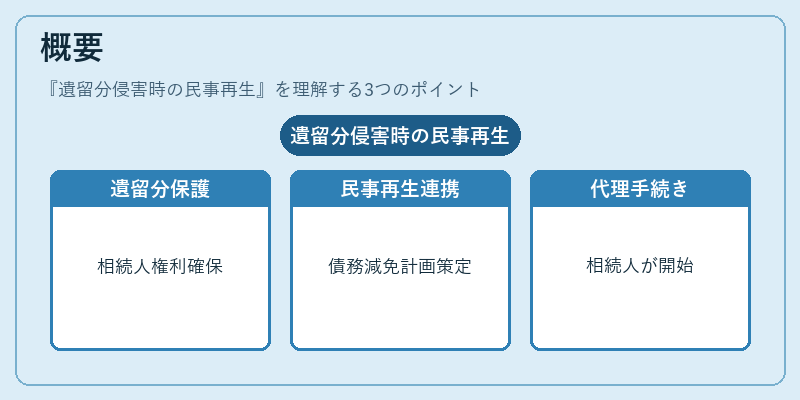 概要（遺留分侵害時の民事再生）の図解