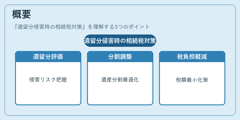 概要（遺留分侵害時の相続税対策）の図解