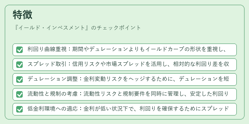特徴（イールド・インベスメント）の図解