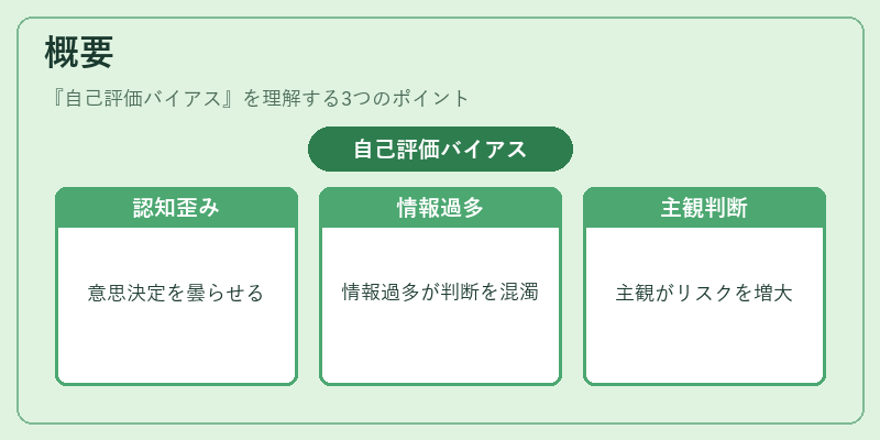 概要（自己評価バイアス）の図解
