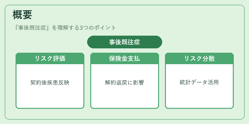 概要（事後既往症）の図解