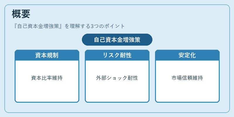 概要（自己資本金増強策）の図解