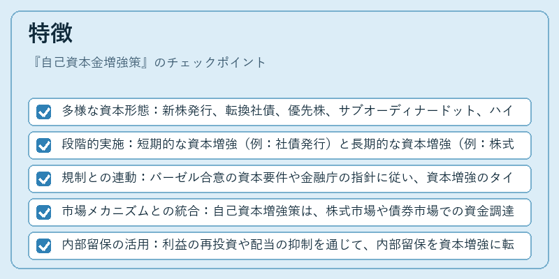 特徴（自己資本金増強策）の図解