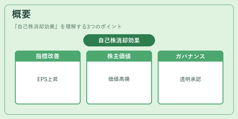 概要(自己株消却効果)の図解