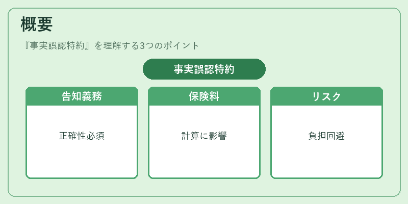 概要（事実誤認特約）の図解
