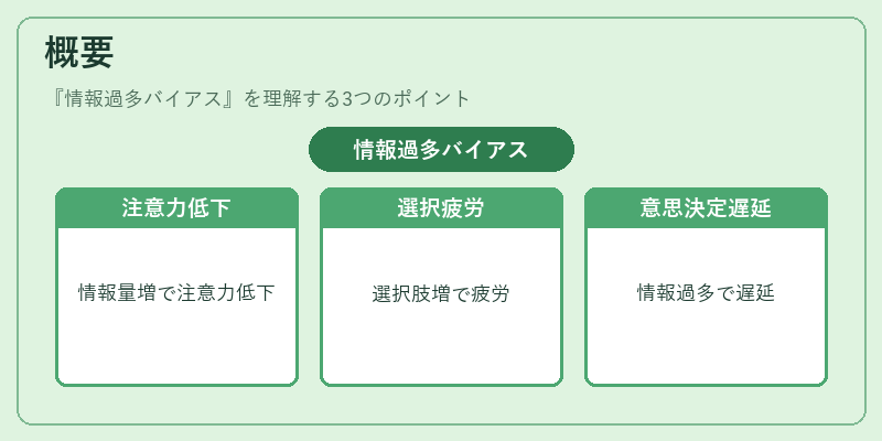 概要（情報過多バイアス）の図解