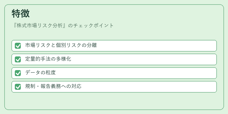 特徴（株式市場リスク分析）の図解