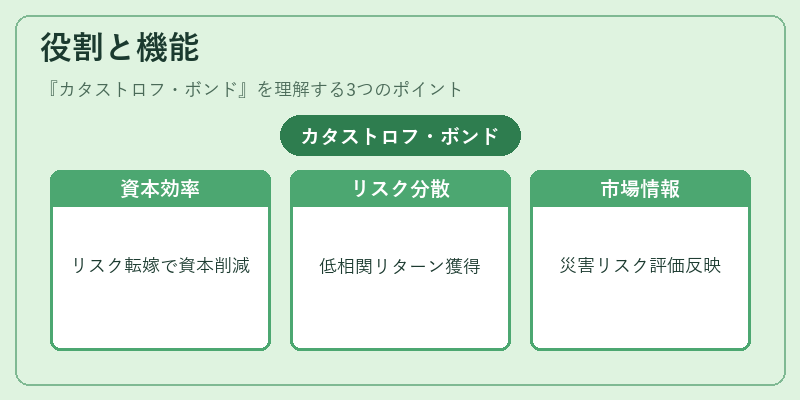 役割と機能（カタストロフ・ボンド）の図解