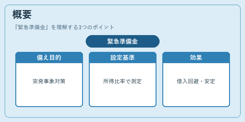 概要（緊急準備金）の図解