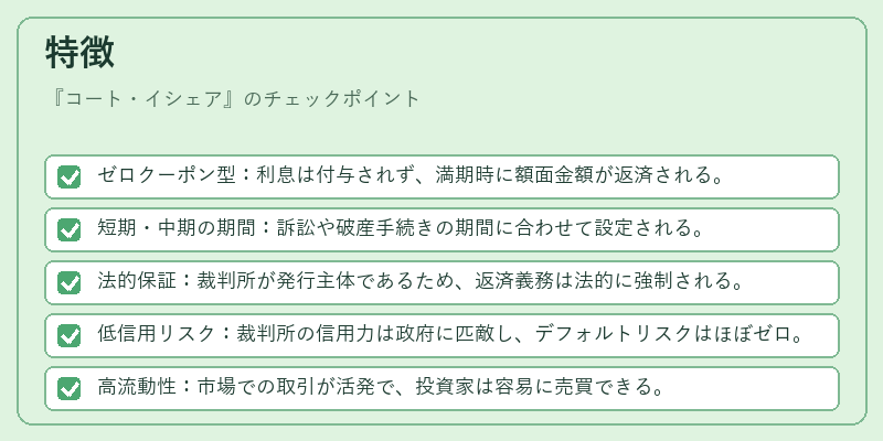 特徴（コート・イシェア）の図解