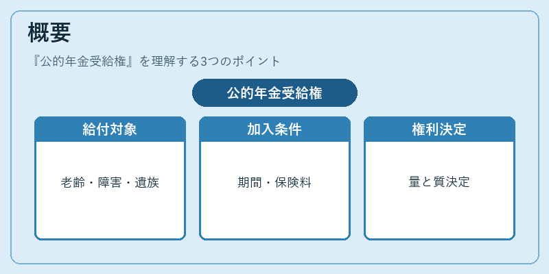 概要（公的年金受給権）の図解