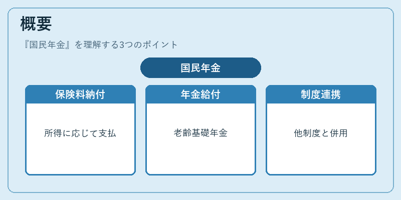 概要（国民年金）の図解