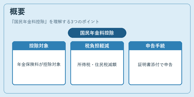 概要（国民年金料控除）の図解