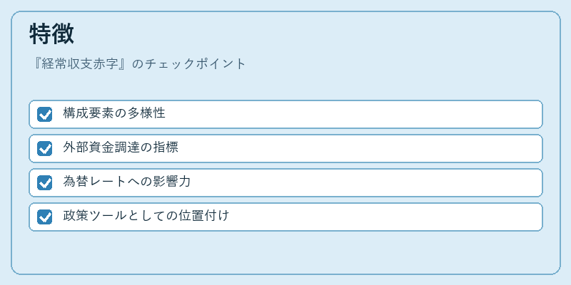 特徴（経常収支赤字）の図解