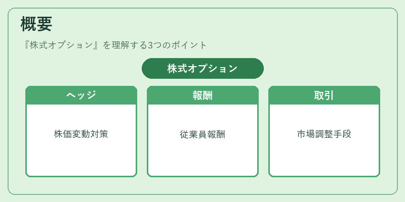 概要（株式オプション）の図解