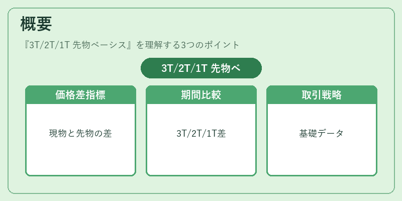 概要（3T/2T/1T 先物ベーシス）の図解