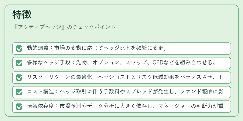 特徴(アクティブヘッジ)の図解