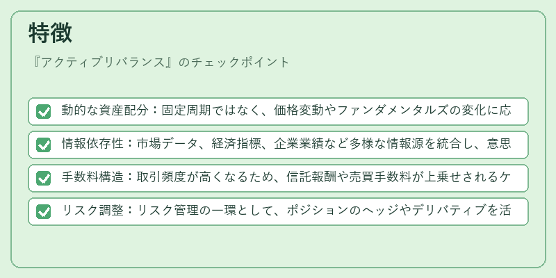 特徴(アクティブリバランス)の図解