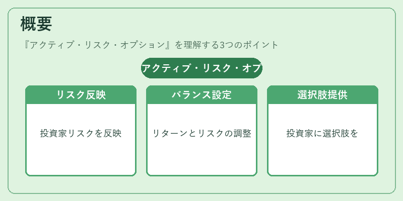 概要（アクティブ・リスク・オプション）の図解