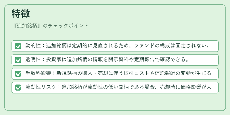特徴(追加銘柄)の図解