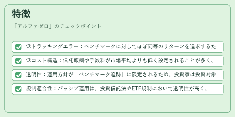 特徴(アルファゼロ)の図解