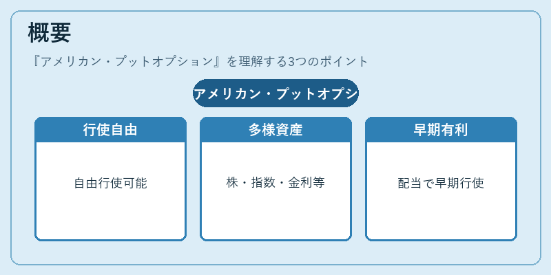 概要(アメリカン・プットオプション)の図解