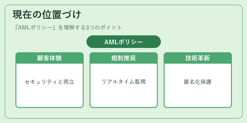 現在の位置づけ（AMLポリシー）の図解
