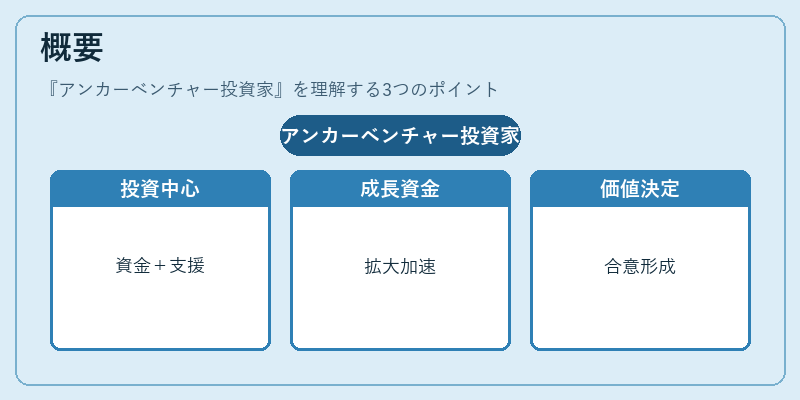 概要（アンカーベンチャー投資家）の図解