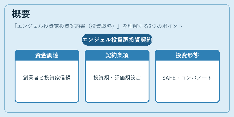 概要(エンジェル投資家投資契約書(投資戦略))の図解
