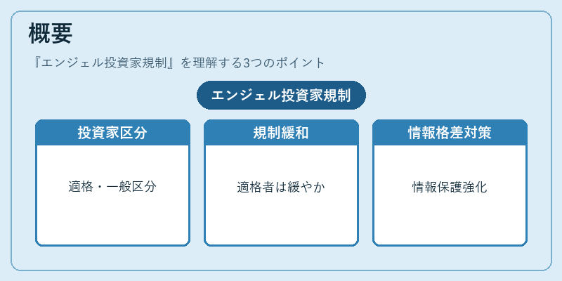 概要（エンジェル投資家規制）の図解