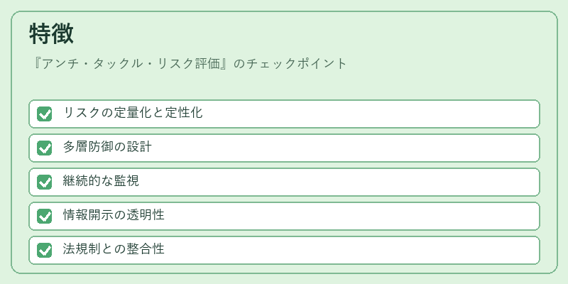 特徴（アンチ・タックル・リスク評価）の図解