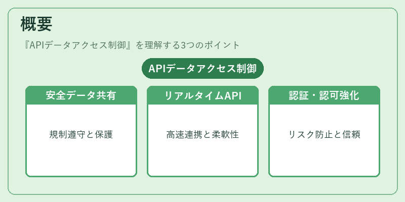 概要（APIデータアクセス制御）の図解