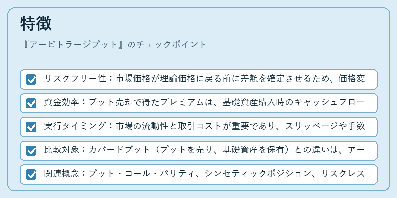 特徴（アービトラージプット）の図解
