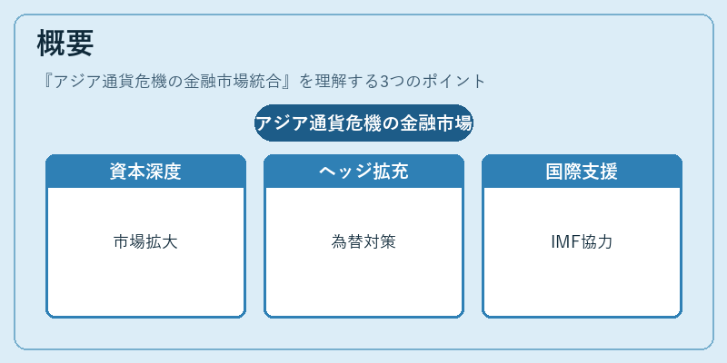 概要（アジア通貨危機の金融市場統合）の図解