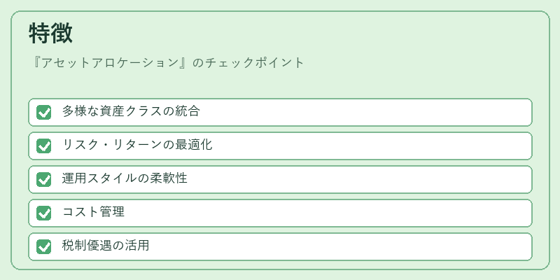 特徴（アセットアロケーション）の図解