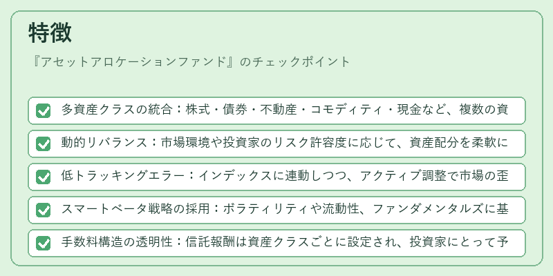 特徴（アセットアロケーションファンド）の図解