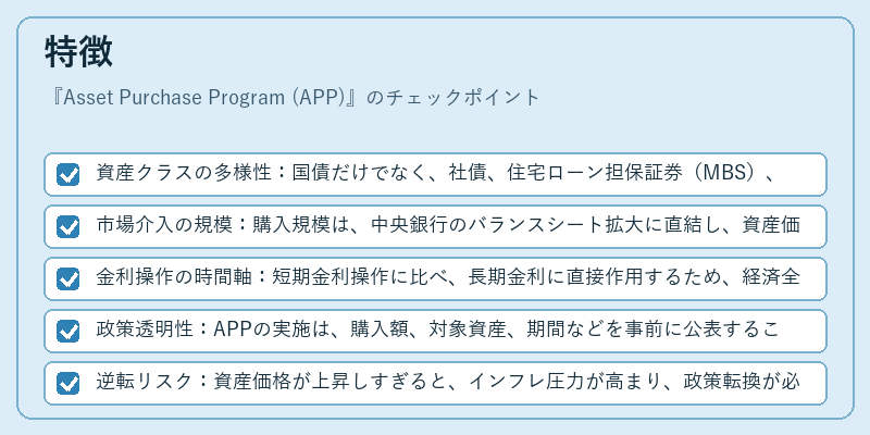 特徴(Asset Purchase Program (APP))の図解