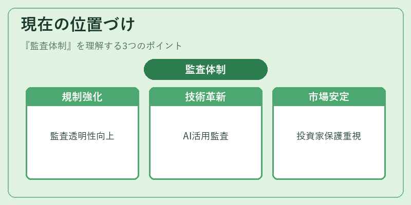 現在の位置づけ(監査体制)の図解