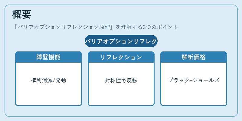 概要（バリアオプションリフレクション原理）の図解