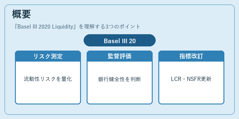概要（Basel III 2020 Liquidity）の図解