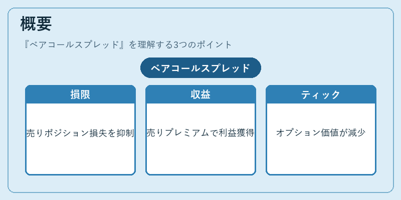 概要（ベアコールスプレッド）の図解