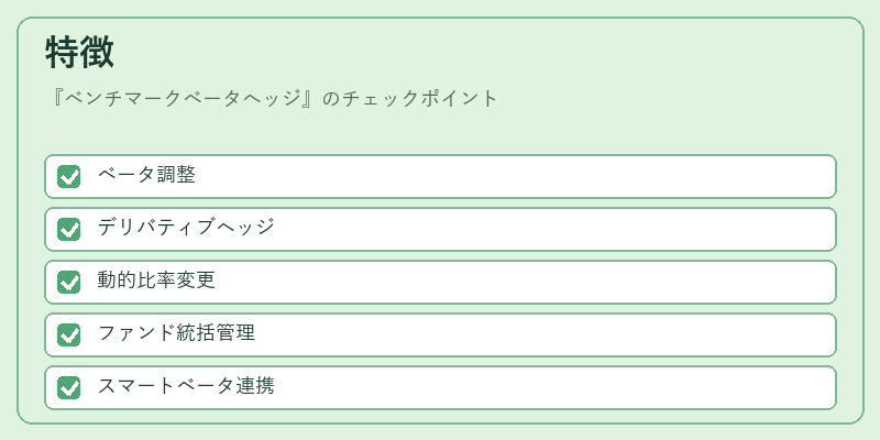 特徴（ベンチマークベータヘッジ）の図解