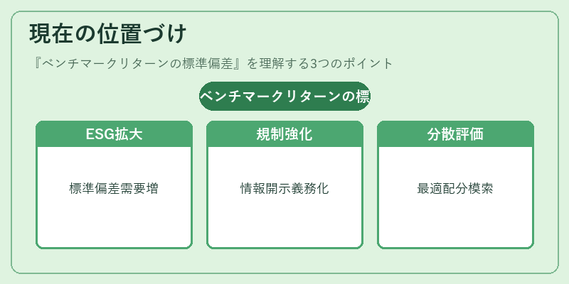 現在の位置づけ(ベンチマークリターンの標準偏差)の図解