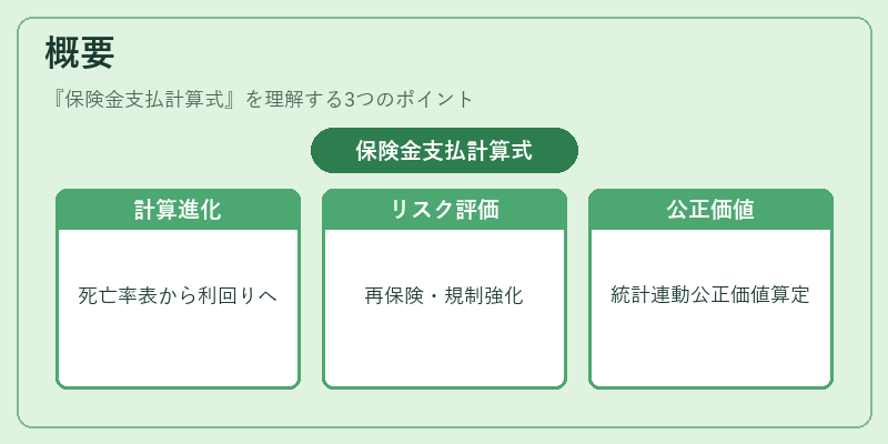 概要（保険金支払計算式）の図解