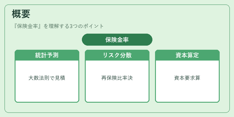 概要（保険金率）の図解