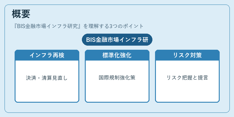 概要（BIS金融市場インフラ研究）の図解